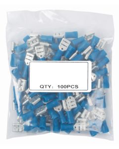 Pack of 100 Blue Carco 6.3 millimetre Female Terminals