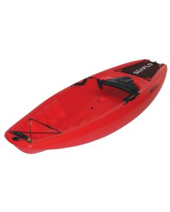 Seaflo Red 55 kilogram Capacity Sit On Top Kayak with Oars