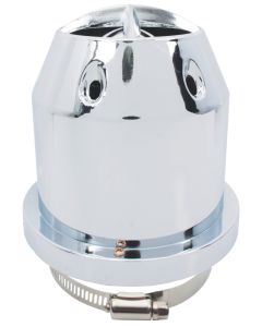 Chrome 76 millimetre Inlet Air Filter with Plastic Cover