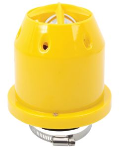Yellow 76 millimetre Inlet Air Filter with Plastic Cover