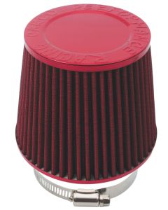 Red 76 millimetre Inlet Closed Top Cone Air Filter