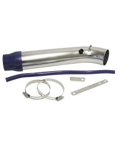 Chrome 76 x 400 millimetre Long Bend Intake / Induction Pipe Set