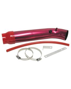 Red 76 x 400 millimetre Long Bend Intake / Induction Pipe Set