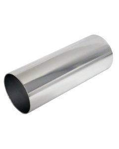 Chrome 76 x 200 millimetre Straight Intake / Induction Pipe