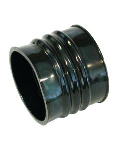 Black 76 millimetre Intake / Induction Pipe Rubber Concertina Joining Sleeve