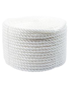 White Polypropylene Anchor Rope - 12mm x 100 Meter Roll