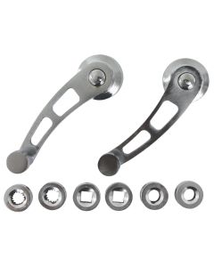 Set of Two Chrome Window Winder Handle