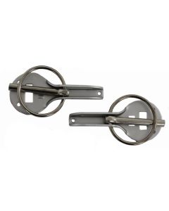 Silver Aluminium Racing Bonnet Pin Kit