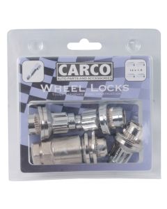 Countersunk 14 x 1.5 millimetre Carco Locking Wheel Nut Set
