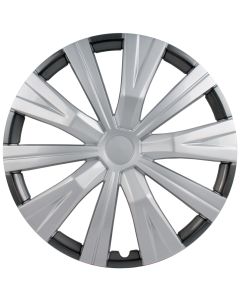 16-Inch Silver and Charcoal Wheel Cover Set