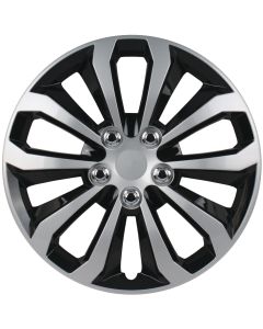 14-Inch Silver and Ice Black Wheel Cover Set