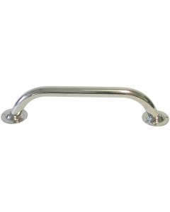 Handrail with Flange End - Marine Grade 316 Stainless Steel (400 x 22mm)