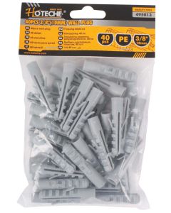 Hoteche 10mm Fischer Plugs – 40-Pack