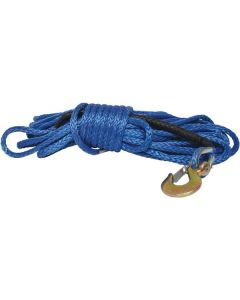 12mm x 30m Synthetic Rope with Hook for Electric Winches
