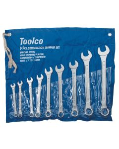 Toolco 9-Piece Combination Spanner Set