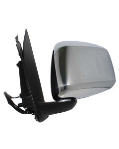 Replacement Left Electric Mirror for Nissan Navara, 2006 and Newer - Chrome