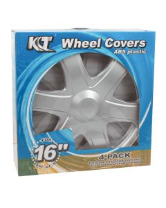 KT 16-Inch Wheel Cover Set - Silver