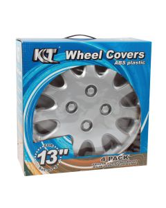 KT 13-Inch Wheel Cover Set - Silver Lacquer