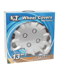 KT 13-Inch Wheel Cover Set - Silver