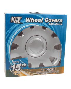 KT 15-Inch Wheel Cover Set - Silver