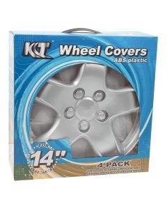 KT 14-Inch Wheel Cover Set - Silver