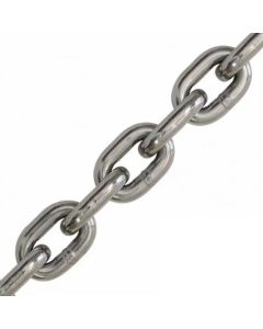 Marine Grade 316 Stainless Steel Medium Link 6mm Chain - 3 Metres