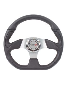 T-Horn R Chrome and Black Steering Wheel - 320mm Diameter