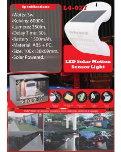 LED Motion Sensor Solar Camping Light