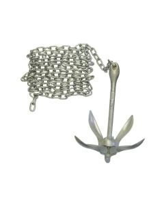 Heavy Duty Hot Dipped Galvanized Folding Anchor with 3 Metres of 6mm Chain