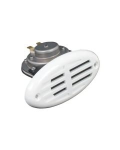 12 Volt Stainless Steel Marine Hooter with White Grille