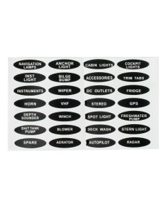 Splash Proof Switch Panel for Boats - 108 x 95mm (Black)