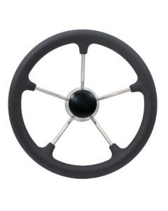 13.5 Inch Marine Grade 316 Stainless Steel &amp; Polyurethane Boat Steering Wheel