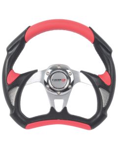 T-Horn R Sport Style Polyurethane Steering Wheel - 320mm Diameter (Red)