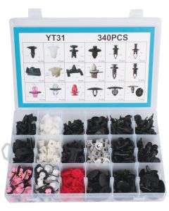 Assorted Panel Clips for Toyota Vehicles - 340 Piece Set