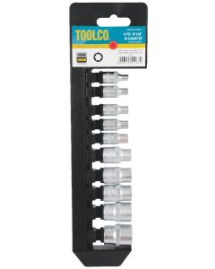 Toolco 10-Piece E-Torx Socket Set - 1/4 &amp; 3/8 Inch Drive