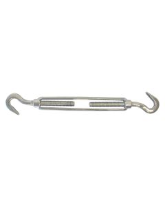 Frame Turnbuckle for Boats with 2 Hook Ends - 12mm (316 Stainless Steel)