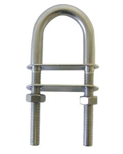 U-Bolt for Boat Rigging - 10 x 140mm (Marine Grade 316 Stainless Steel)