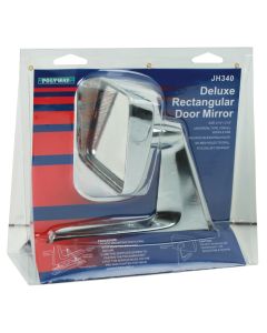 Universal Square Wing Mirror - Chrome