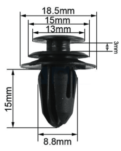 9.7mm Door Panel Clips (Pack of 100)