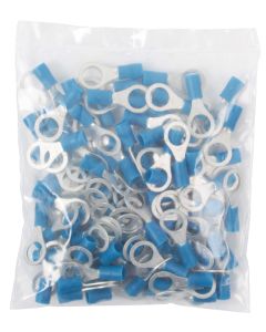 Blue Ring Terminals - 8.4mm (Pack of 100)