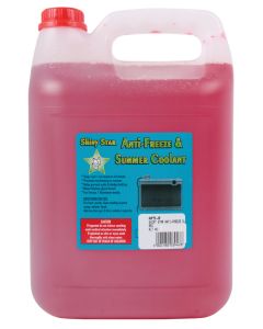 Shiny Star Anti-Freeze and Summer Coolant - 5 Litres (Red)