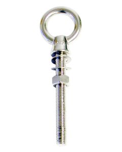 Long Eye Bolt for Boats - 316 Stainless Steel (with 2 Washers and a Nut)