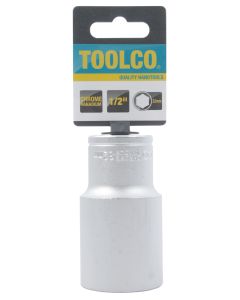 Toolco 1/2" Drive Tube Socket - 32mm x 76mm Long, Chrome Vanadium
